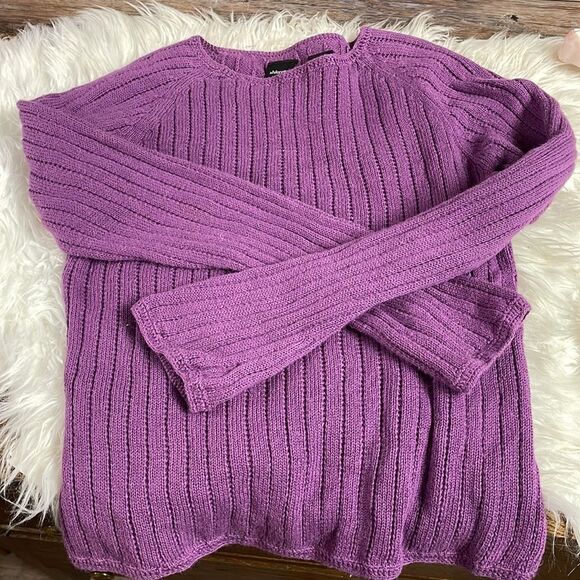 Exhilaration Purple Pullover Long Sleeve Sweater, Size Small - Picture 6 of 6